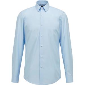 HUGO BOSS Риза с дълъг ръкав Boss Men's Isko Long Sleeve Oxford Shirt - Light/Pstl Blue