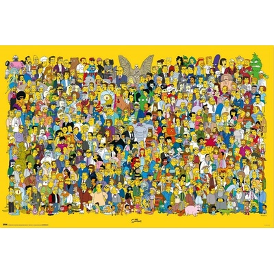 Plagát, Obraz - The Simpsons - Cast, 91.5 × 61 cm