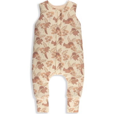 Sleepee spací vak s nohavicami Vintage Animals Almond Cream