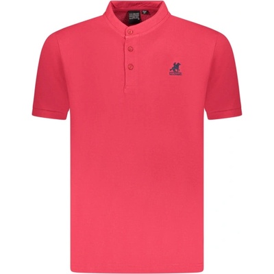U. s. grand polo Мъжка риза с къс ръкав us grand polo, Размер 2xl, Цвят Червено (au02661_ro8rosso)