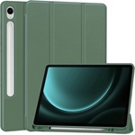 Techsuit Калъф за Samsung Galaxy Tab S9 FE / S10 FE - Flex Trifold - Зелен