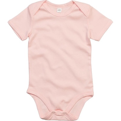 Babybugz Dojčenské body s krátkymi rukávmi Púdrovo ružová
