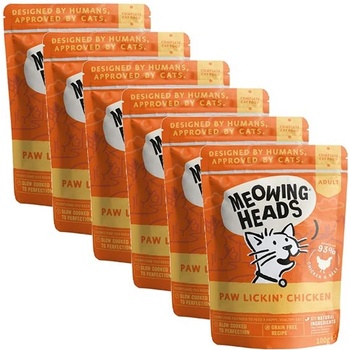 Barking Heads & Meowing Heads Paw Lickin Chicken GRAIN FREE 6 x 100 г