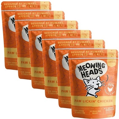 Barking Heads & Meowing Heads Paw Lickin Chicken GRAIN FREE 6 x 100 г