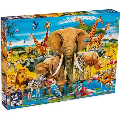 Black Sea Пъзел Black Sea Premium от 1000 части - Животът в саваната (BS72205)