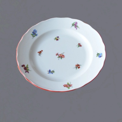 Český Porcelán Dubí Tanier plytký 24cm Hádzanka
