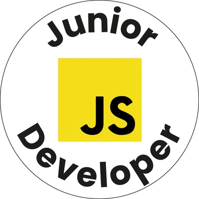 Developer placka Junior JavaScript 37 mm