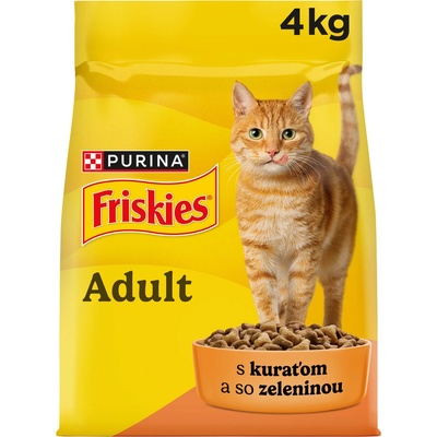 Friskies Adult Cat s kuracím a zeleninou 4 kg