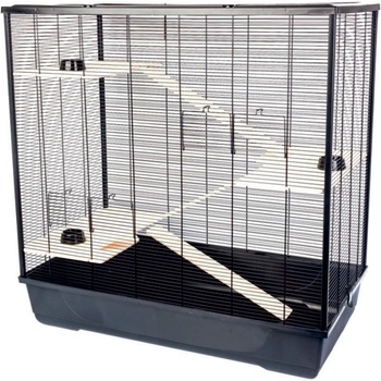 INTER-ZOO Pet Products Клетка за гризачи Davis + wood 100 x 54 x 100 см ЧЕРНА