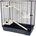 INTER-ZOO Pet Products Клетка за гризачи Davis + wood 100 x 54 x 100 cm ЧЕРНА