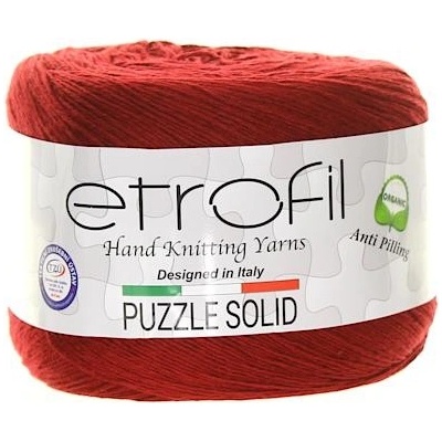 Etrofil Puzzle Solid burgundská červená PS020