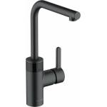 Kludi Електронен кухненски смесител Kludi E-Go, наситено черен, с батерия 6V (422306675)