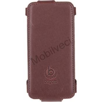 Pouzdro Bugatti Flip iPhone 5 hnědé