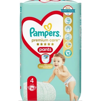 Pampers Пелени гащи Pampers Premium Care - Размер 4, 9-15 kg, 58 броя (1100017433)