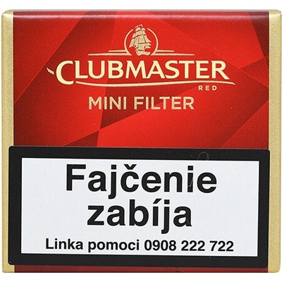 Clubmaster Mini No. 222 Red Filter cigarillos 20 ks