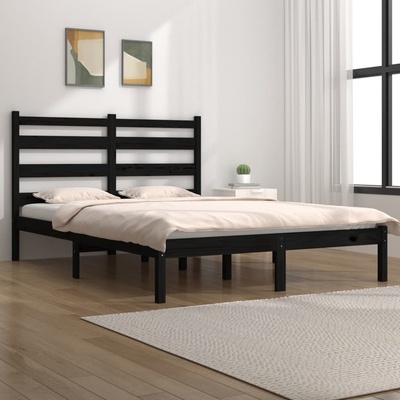 Nábytek XL 3103632 Rám postele černý masivní borovice