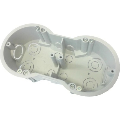Emos Krabička do sadrokartónu KUP 68 144x73x45mm dvojitá ovál