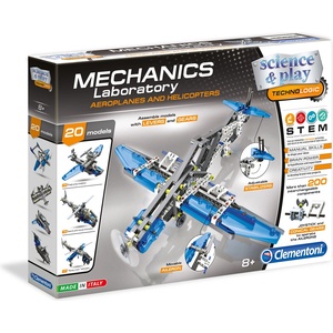 Clementoni Конструктор 200 елемента Самолет science play mechanics