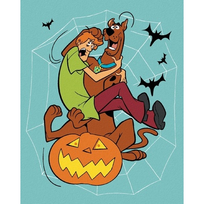 ZUTY Malování podle čísel SHAGGY A SCOOBY DOO NA DÝNI Rozměr 40 x 50 cm Rámování vypnuté plátno na rám – Zbozi.Blesk.cz