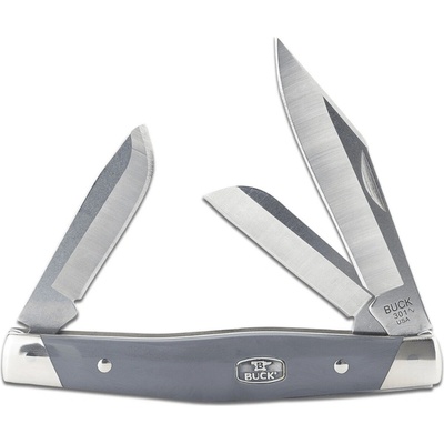 Buck Stockman Gray/Nickel Silver BU-0301GYS2