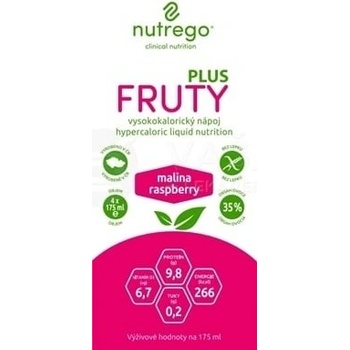 nutrego FRUTY PLUS malina 4 x 175 ml