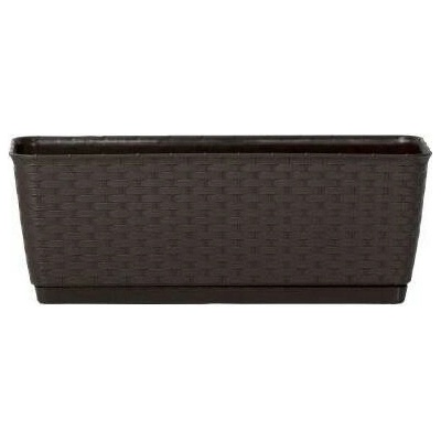 PROSPERPLAST Truhlička s miskou RATOLLA P 38,6 x 15,4 x 14 cm, tmavo hnedá