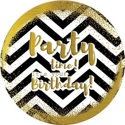 Табелка-картичка - Party time! It's your birthday!