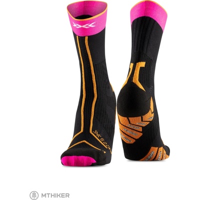 X-BIONIC Trailrun Terraskin Expert Crew x black fluo pink blazing orange