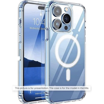 Techsuit Калъф за Apple iPhone 16 Pro, хибриден (термополиуретан и поликарбонат), Techsuit MagSafe Pro Hybrid Case, удароустойчив, с магнит, прозрачен (KF2330768)
