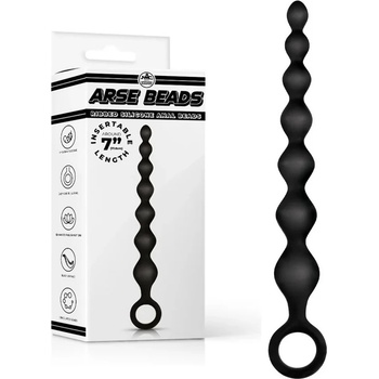 Анална броеница, прогресивен диаметър и пръстен, 20, 5см. - Arse Beads (NMC0002489)