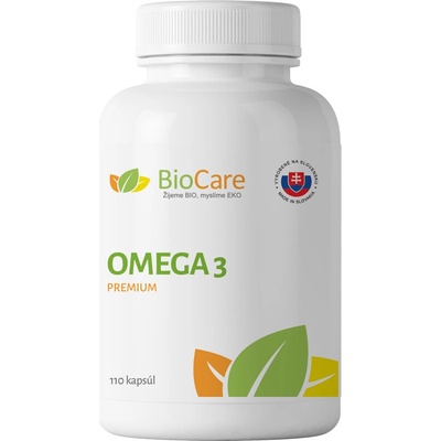 BioCare Omega 3 PREMIUM 1000mg 460mg EPA/DHA 110 gel. kapsúl