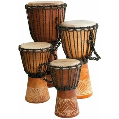 Authentic Djembe Bali Beginner Mahagón Carved 60cm