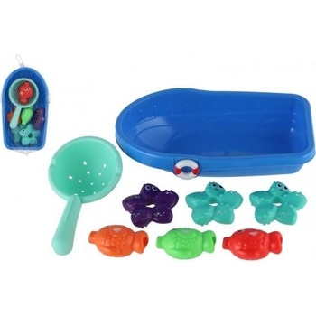 Teddies Комплект за вана, лодка, сито и морски животни