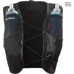 Salomon Дамска раница за трейл бягане Salomon Women's Active Skin 4 Set Running vest - Black / Metal (502-8394-0113)