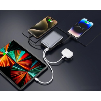 Swissten 20000 mAh stříbrná