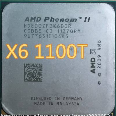AMD Phenom II X6 1100T 125W 3.3GHz 6MB CPU Black Edition/HDE00ZFBK6DGR/E0/unlocked