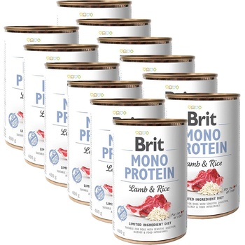 Brit Консерва Brit Mono Protein Агнец и Ориз, 12 x 400 г