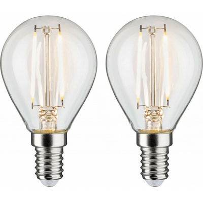 Paulmann LED kapka Filament E14 230V 2x250lm 2x2,7W 2700K čirá