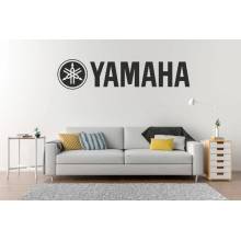 Lepy Samolepka na stenu Yamaha - logo Čierna, rozmery l20x27cm