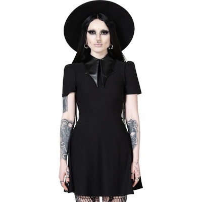 KILLSTAR дамска рокля KILLSTAR - Chapel Collar- Черно - KSRA010750