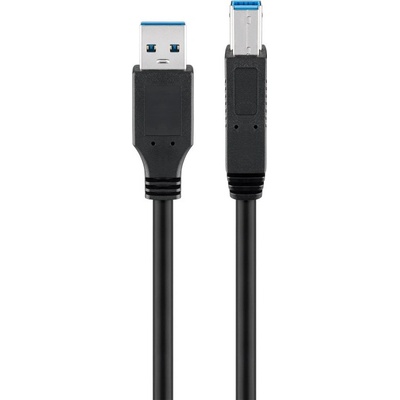 Goobay 95722 USB 3.0, USB A vidlice, USB B vidlice, 0,5m, černý
