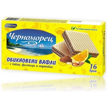 Черноморец Вафли Черноморец с какао, фъстъци и портокал 420гр