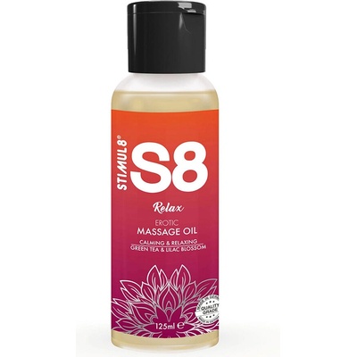Масажно олио stimul8 - s8 relax green tea massage oil 125 ml