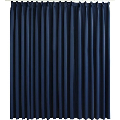vidaXL Zatemňovací závěs s háčky modrý 290 x 245 cm
