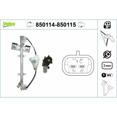 Mechanizmus zdvíhania okna VALEO 850114