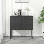 vidaXL Бюфет, антрацит, 75x35x75 см, стомана (335873)