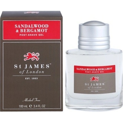 St James of London Sandalwood & Bergamot gel po holení 100 ml – Zboží Dáma