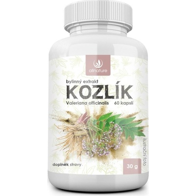 Allnature Kozlík bylinný extrakt v kapslích 60 kapslí