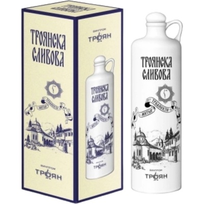РАКИЯ ОТЛЕЖАЛА ТРОЯНСКА СЛИВОВА В ПОРЦЕЛАНОВА БУТИЛКА 700 МЛ