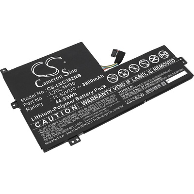 Cameron Sino Батерия за Lenovo 100e Chromebook Gen 3 82, 500w Gen 3 и други, 3900 mAh, Li-Pol (CS-LVC382NB)